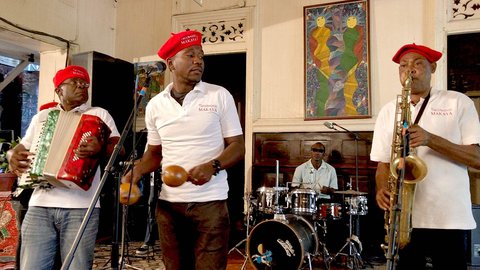 Twoubadou Makaya in concert at the Oloffson (2021)